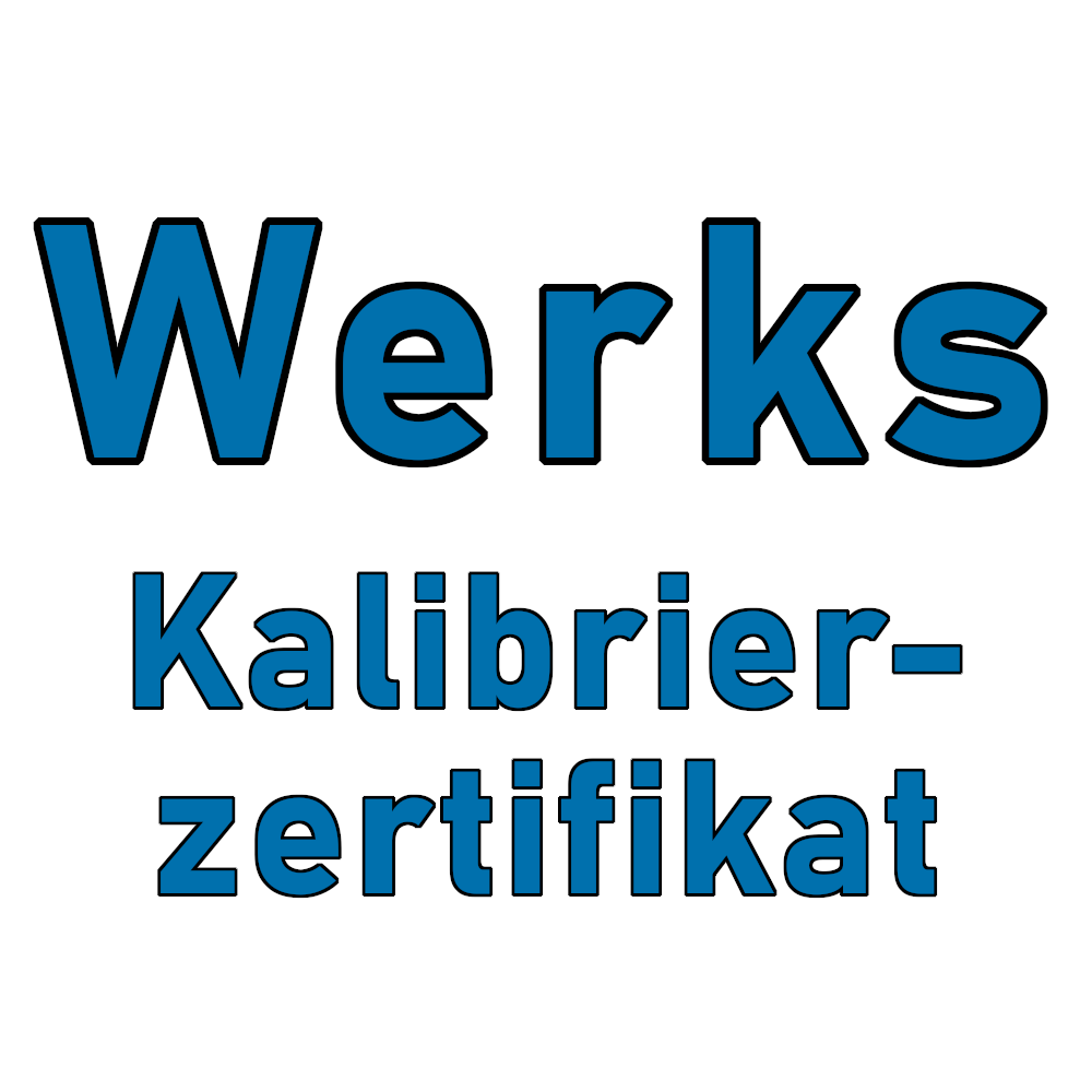 Werks-Kalibrierzertifikat für...