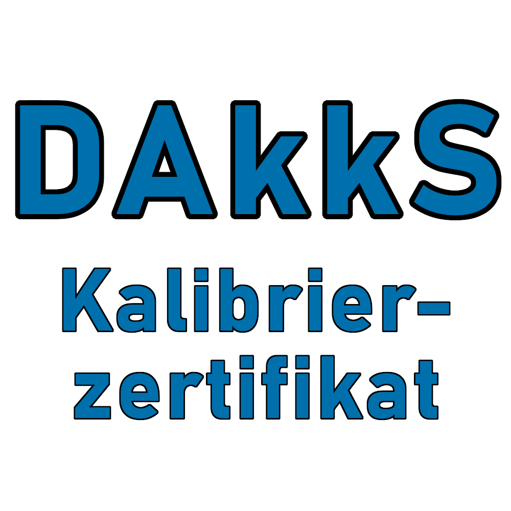 DKD/DAkkS-Kalibrierzertifikat für... Kalibrierung der Messgeräte